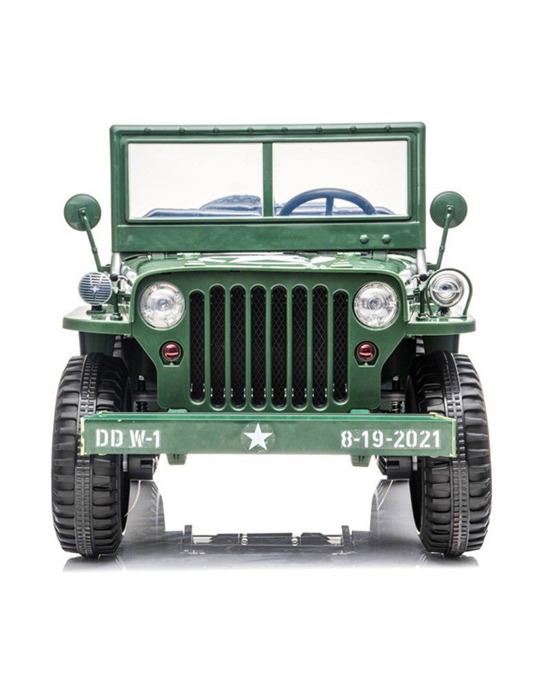 3 Seater Hotchkiss Willys Jeep Ride On 24v