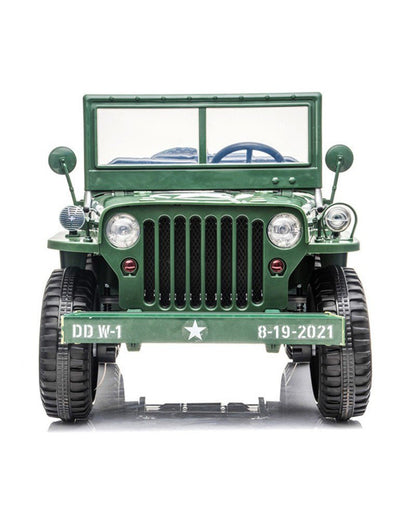 3 Seater Hotchkiss Willys Jeep Ride On 24v