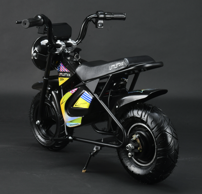 NEW LittleTrax Kids Electric Monkey Bike - 350w, 3 Speed Max 15mph - 19kg - Up to 10 mile Range - Littletrax Kids Electric Bikes