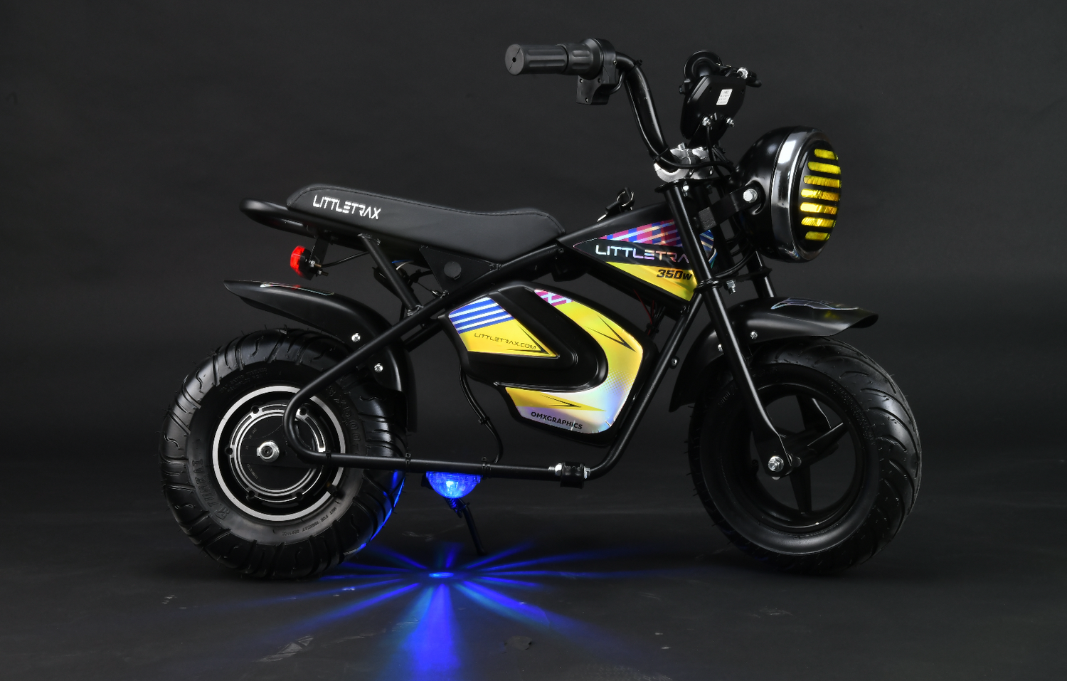 NEW LittleTrax Kids Electric Monkey Bike - 350w, 3 Speed Max 15mph - 19kg - Up to 10 mile Range - Littletrax Kids Electric Bikes