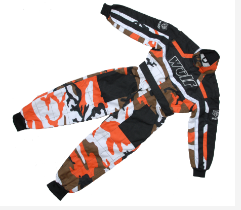 Wulfsport Cub Racing Camo Suit - Littletrax Kids Electric Bikes