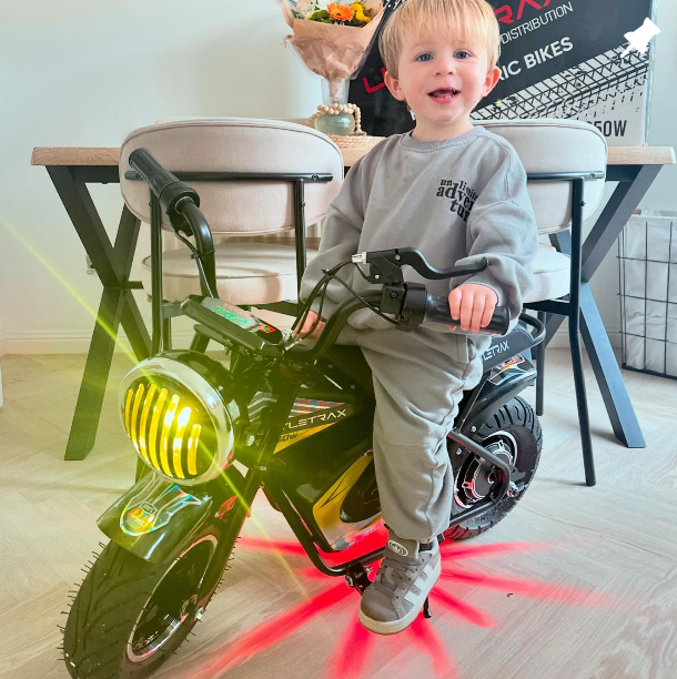 NEW LittleTrax Kids Electric Monkey Bike 350w Dirt bike ride on toy similar to 50cc off road bike - Littletrax Kids Electric Bikes