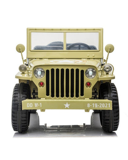 3 Seater Hotchkiss Willys Jeep Ride On 24v