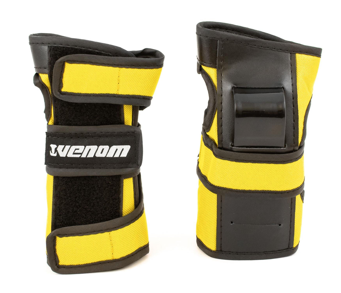 Venom Triple Knee/Elbow/Wrist Pad Set - Yellow Black - Littletrax Kids Electric Bikes
