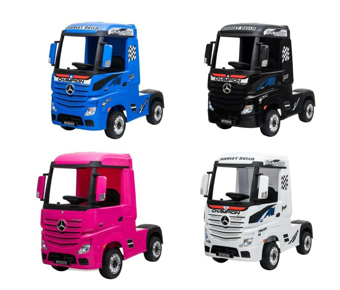 Kids Mercedes Actros Lorry 24v Electric Ride-on Truck with Trailer - Littletrax Kids Electric Bikes