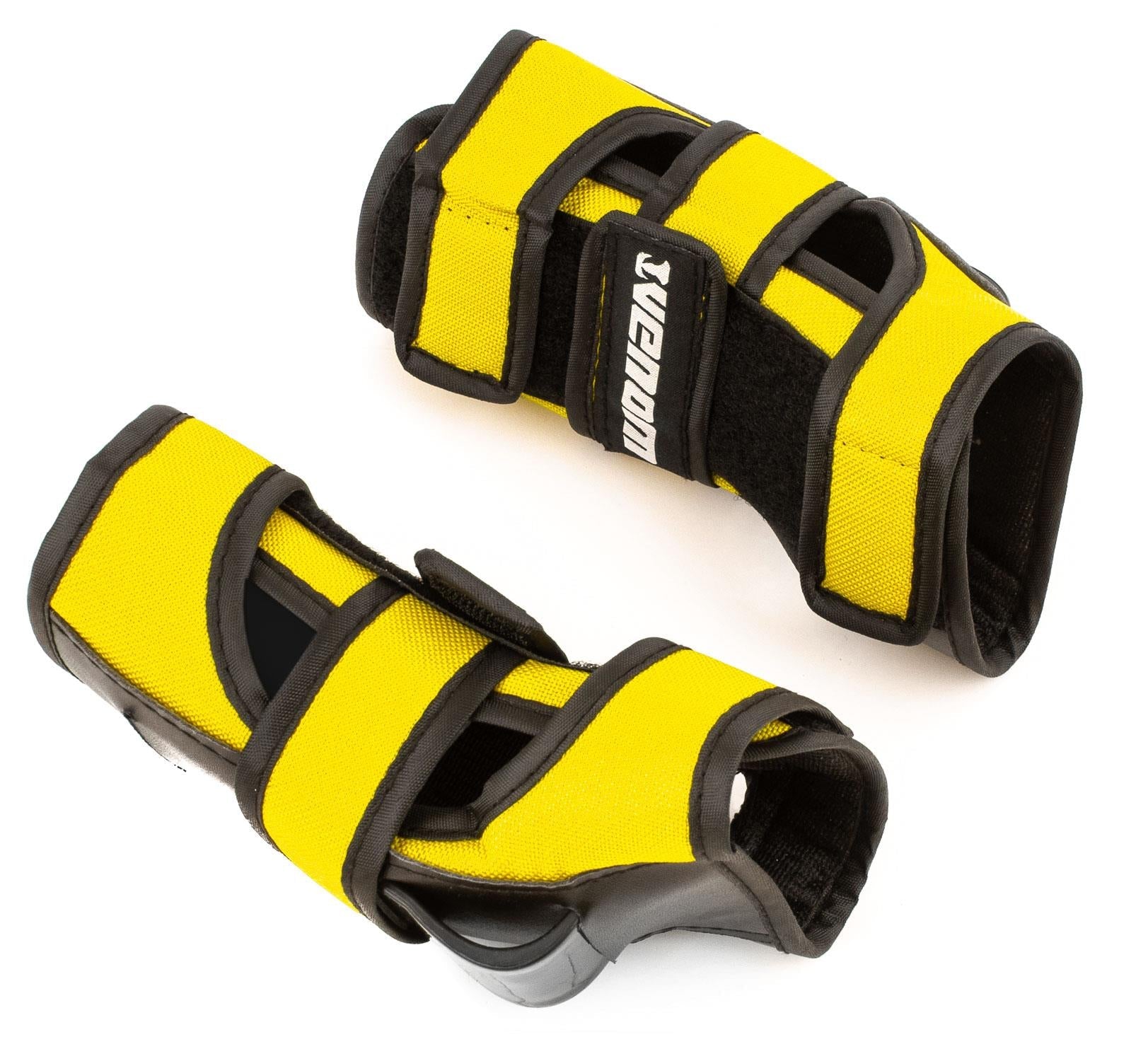 Venom Triple Knee/Elbow/Wrist Pad Set - Yellow Black - Littletrax Kids Electric Bikes
