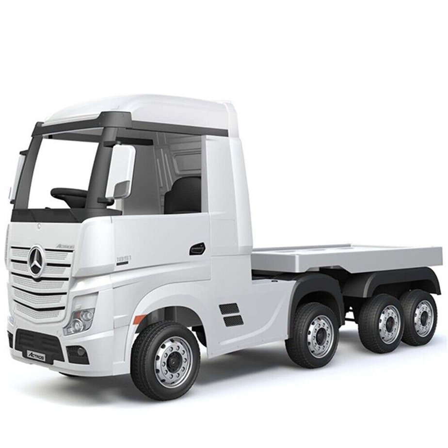 Kids Mercedes Actros Lorry 24v Electric Ride-on Truck with Trailer - Littletrax Kids Electric Bikes