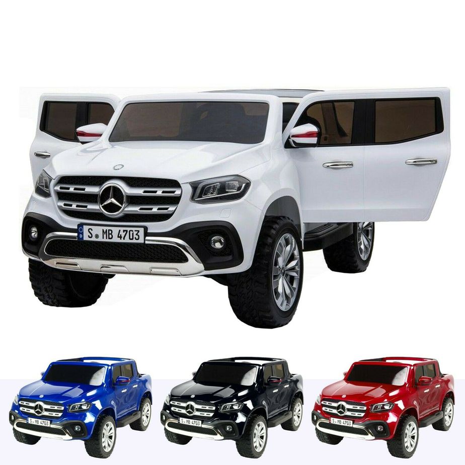 Kids Mercedes X Class 24v Electric Ride-on Car 2 Seater with MP4 TV - Littletrax Kids Electric Bikes