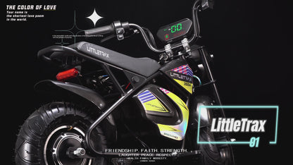 NEW LittleTrax Kids Electric Monkey Bike 350w Dirt bike ride on toy similar to 50cc off road bike