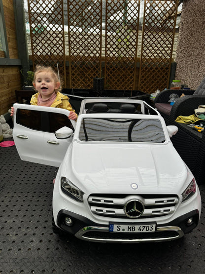 Kids Mercedes X Class 24v Electric Ride-on Car 2 Seater with MP4 TV - Littletrax Kids Electric Bikes