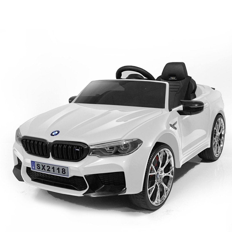 BMW M5 Kids Ride on Electric Car 12v With leather Seats and Eva Wheels